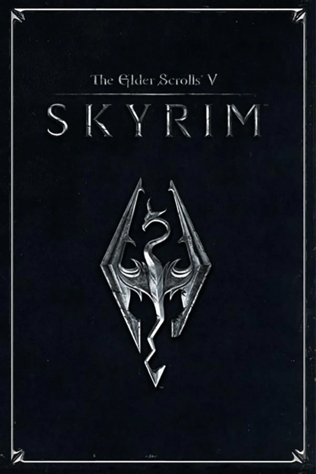 Tựa game nhập vai thế giới mở The Elder Scrolls V: Skyrim với Dragonborn đối mặt rồng