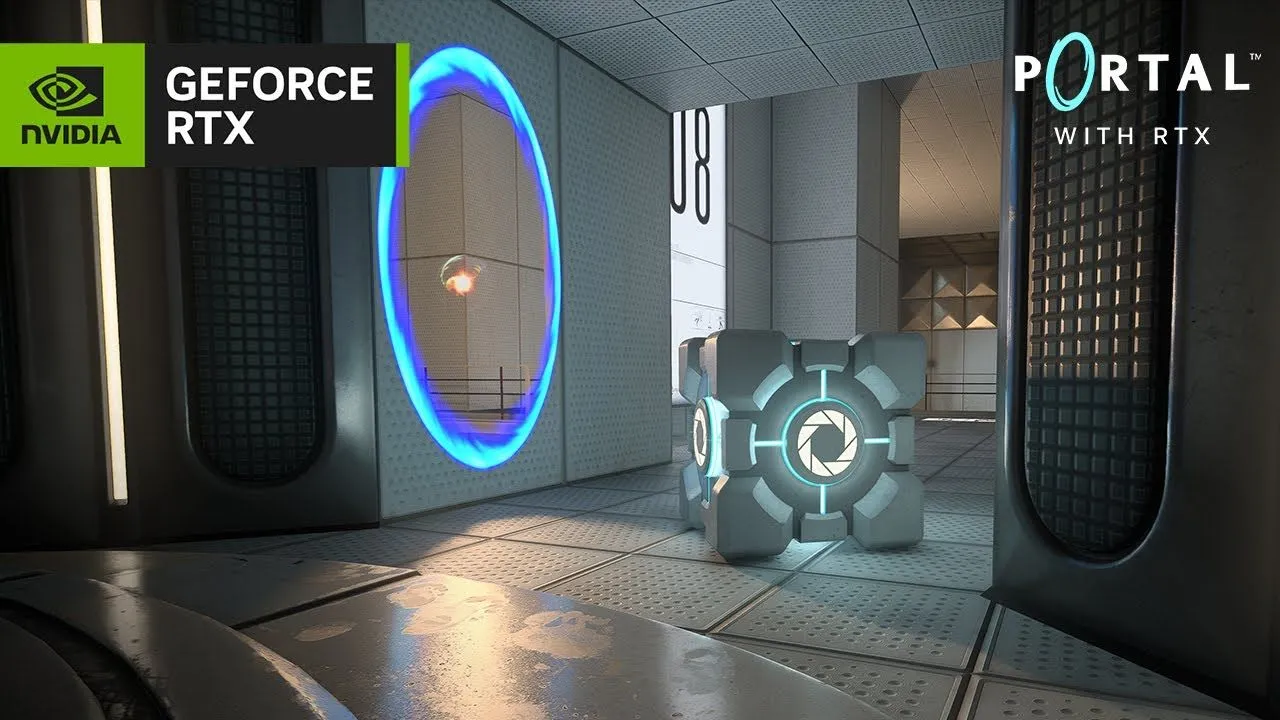 Tựa game Portal với công nghệ RTX Remix được modding