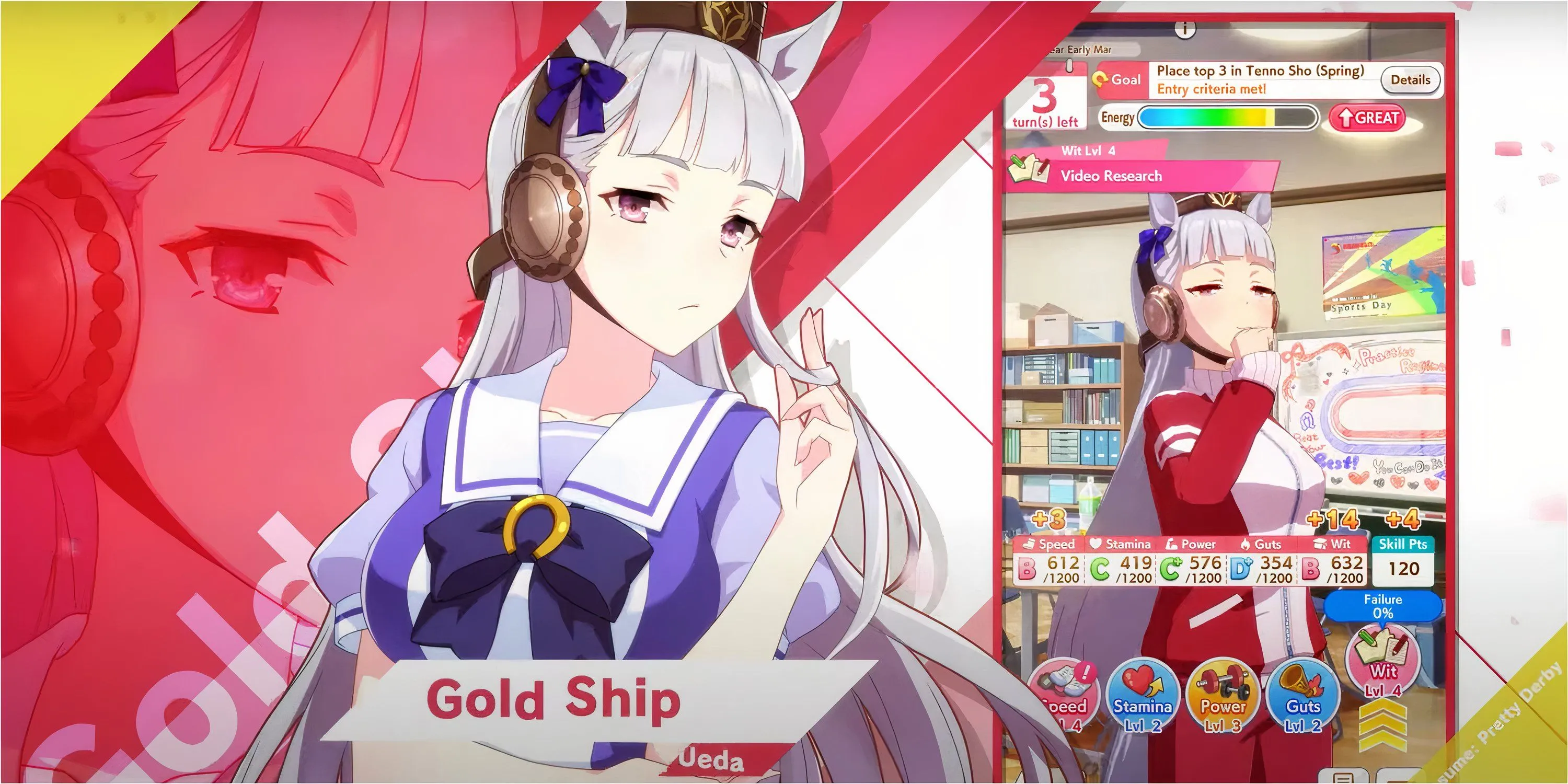 Tương tác cốt truyện đậm chất visual novel trong Umamusume Pretty Derby, nơi người chơi xây dựng mối quan hệ với các nàng ngựa