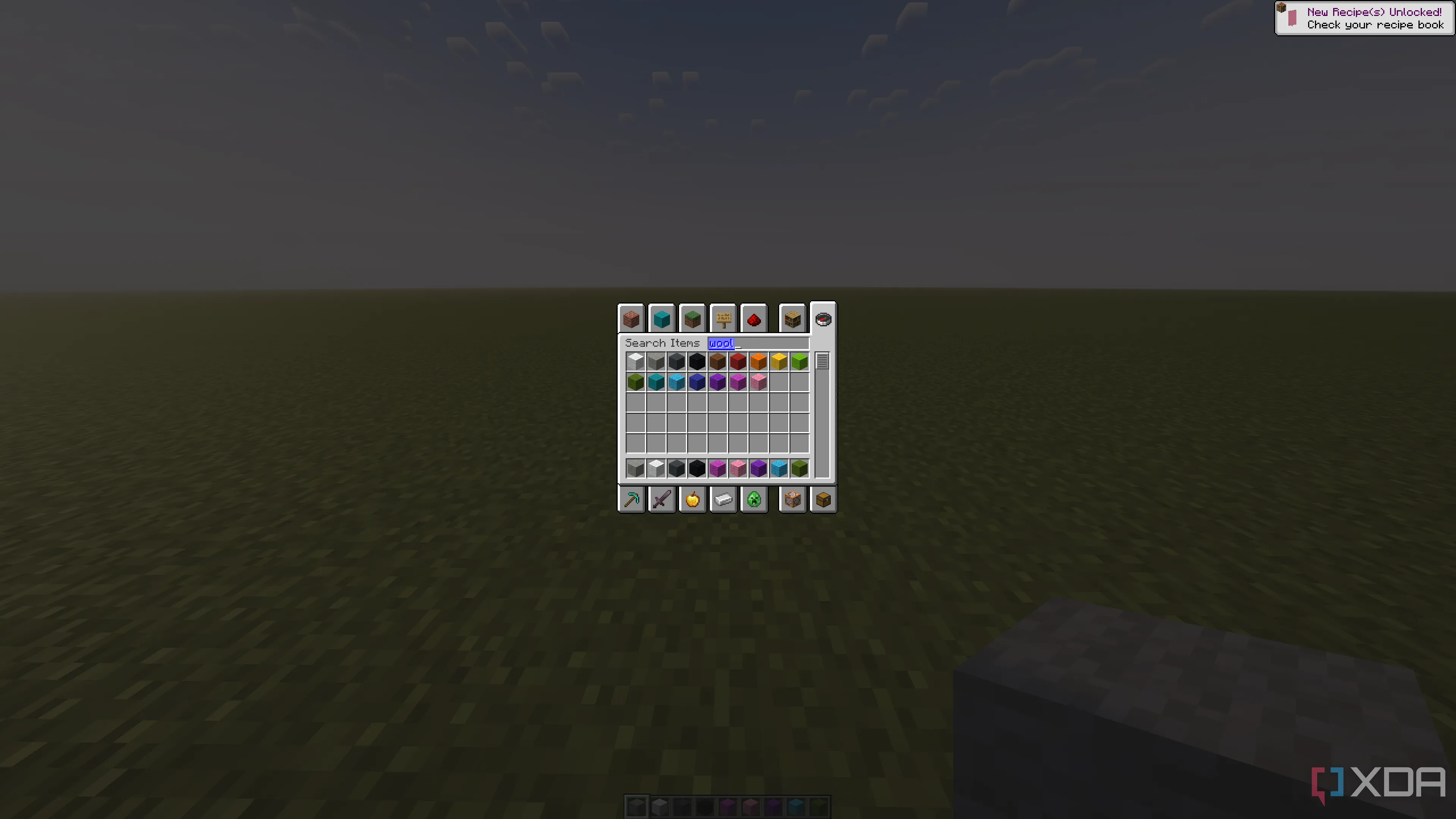 Tùy chọn màu len trong Minecraft