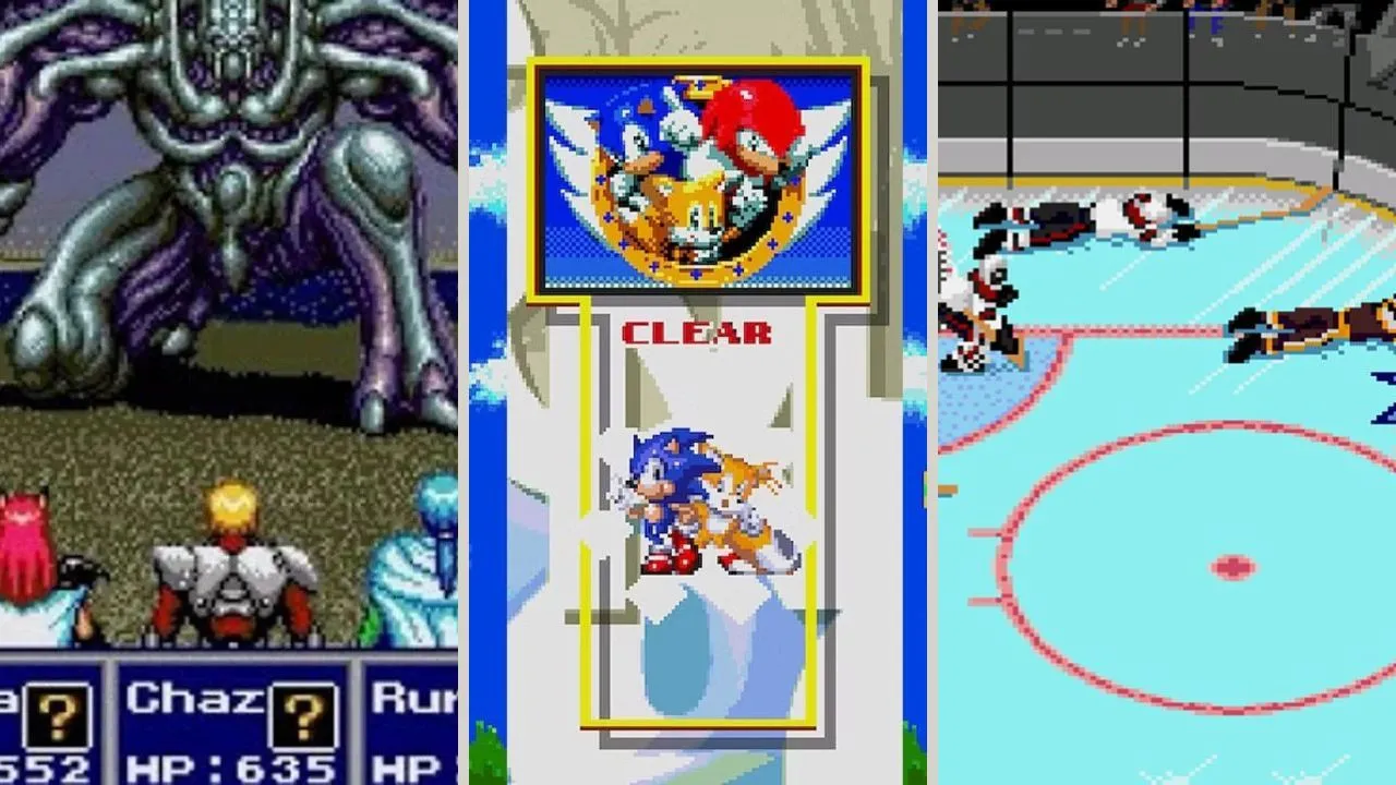 Tuyển tập các game Sega Genesis huyền thoại, bao gồm Sonic the Hedgehog và NHL, minh chứng cho kho tàng game đồ sộ của Sega