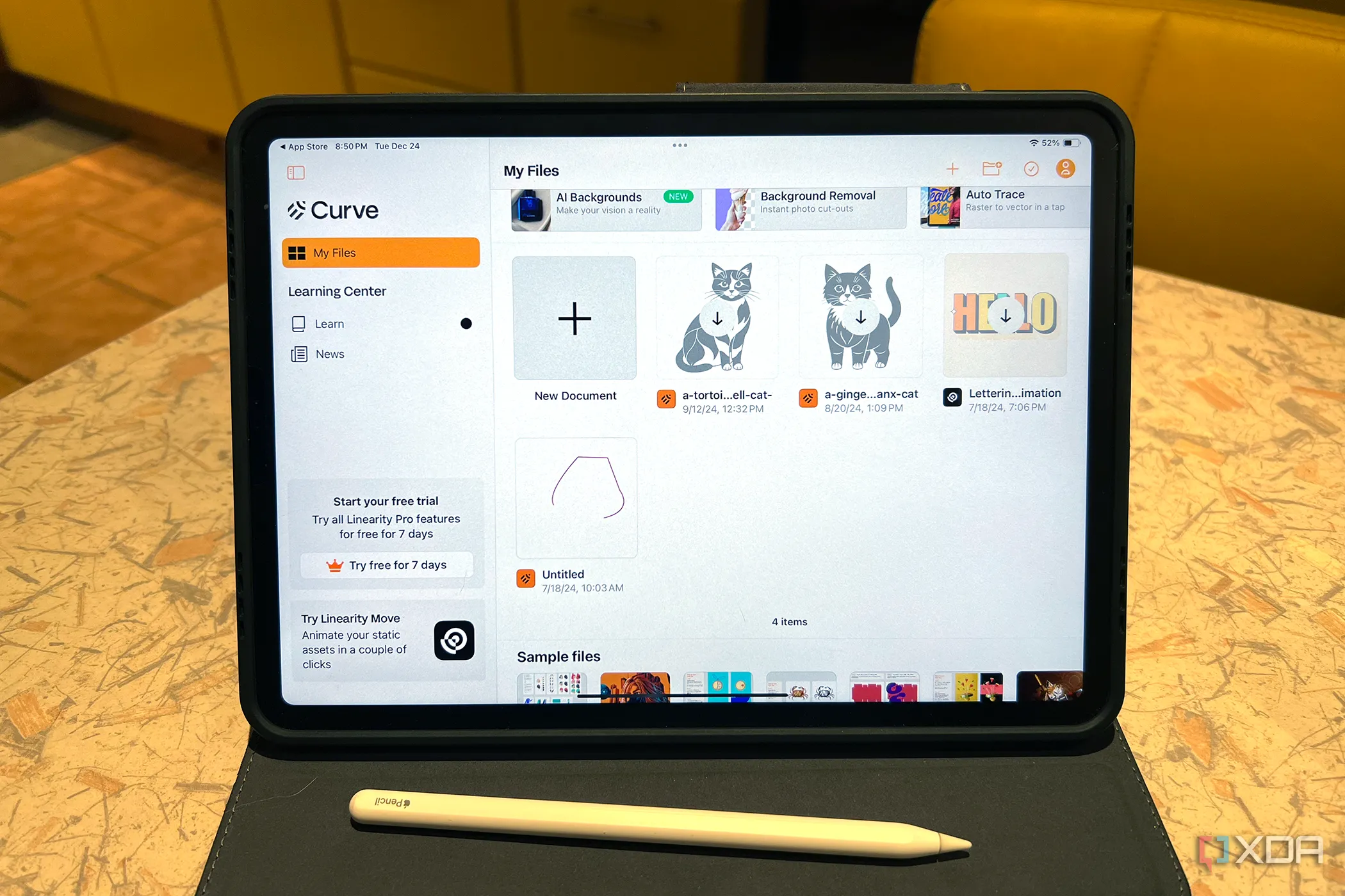 Ứng dụng Linearity trên iPad, công cụ vẽ vector chuyên nghiệp