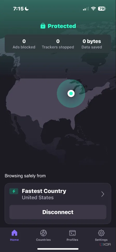 Ứng dụng Proton VPN hoạt động trên iPhone