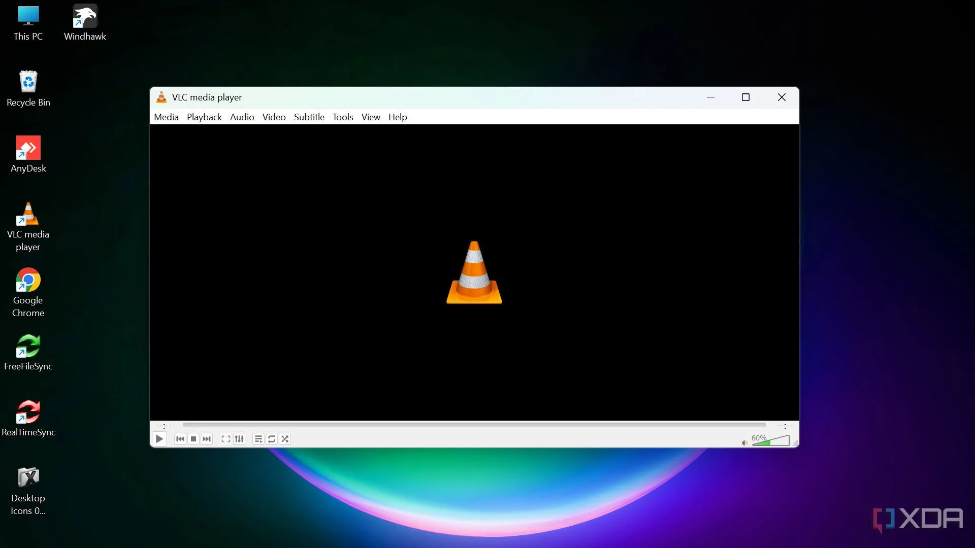 VLC Media Player, ứng dụng xem video miễn phí được cài đặt qua Chocolatey trên Windows