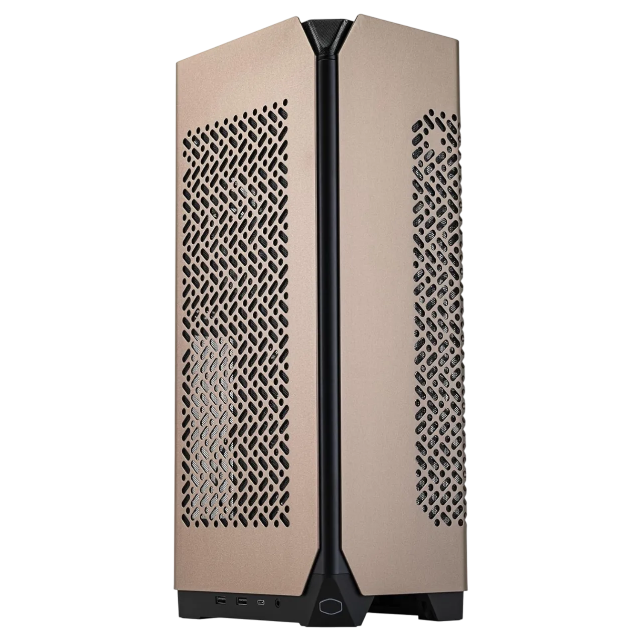 Vỏ case Cooler Master NCORE 100 MAX, một ví dụ tiêu biểu cho xu hướng PC kích thước nhỏ (SFF) với thiết kế tối giản và hiện đại.