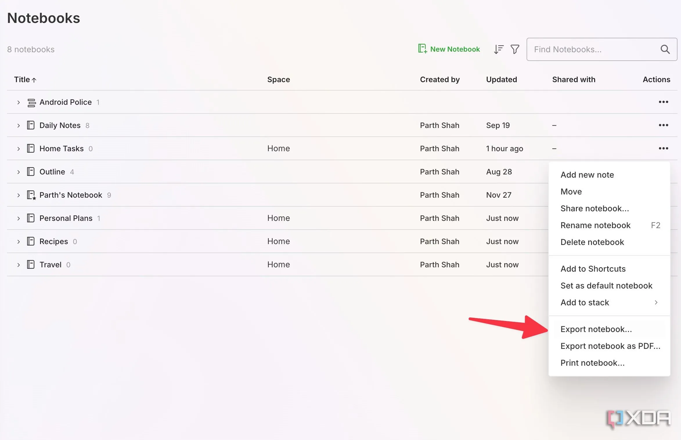 Xuất sổ tay từ ứng dụng Evernote để chuyển sang Obsidian