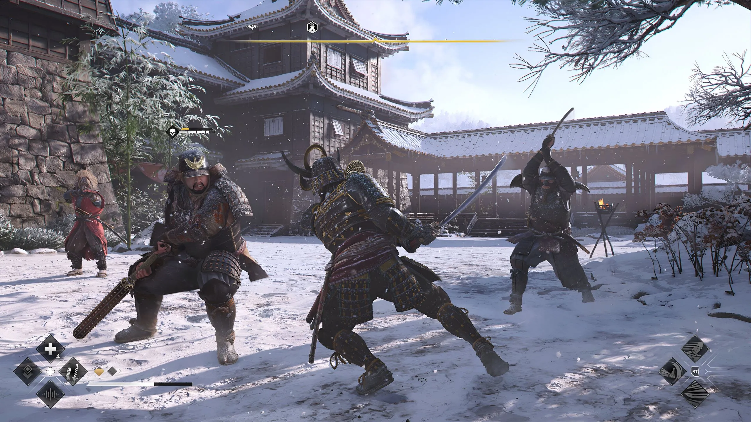 Yasuke chiến đấu với kẻ địch trong một nhiệm vụ cốt truyện mới của Assassin's Creed Shadows